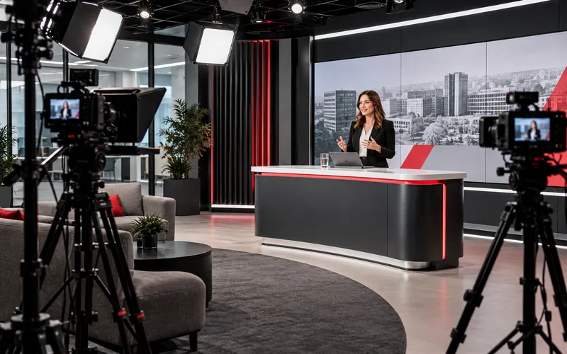 Das interne Newsroom-Studio
